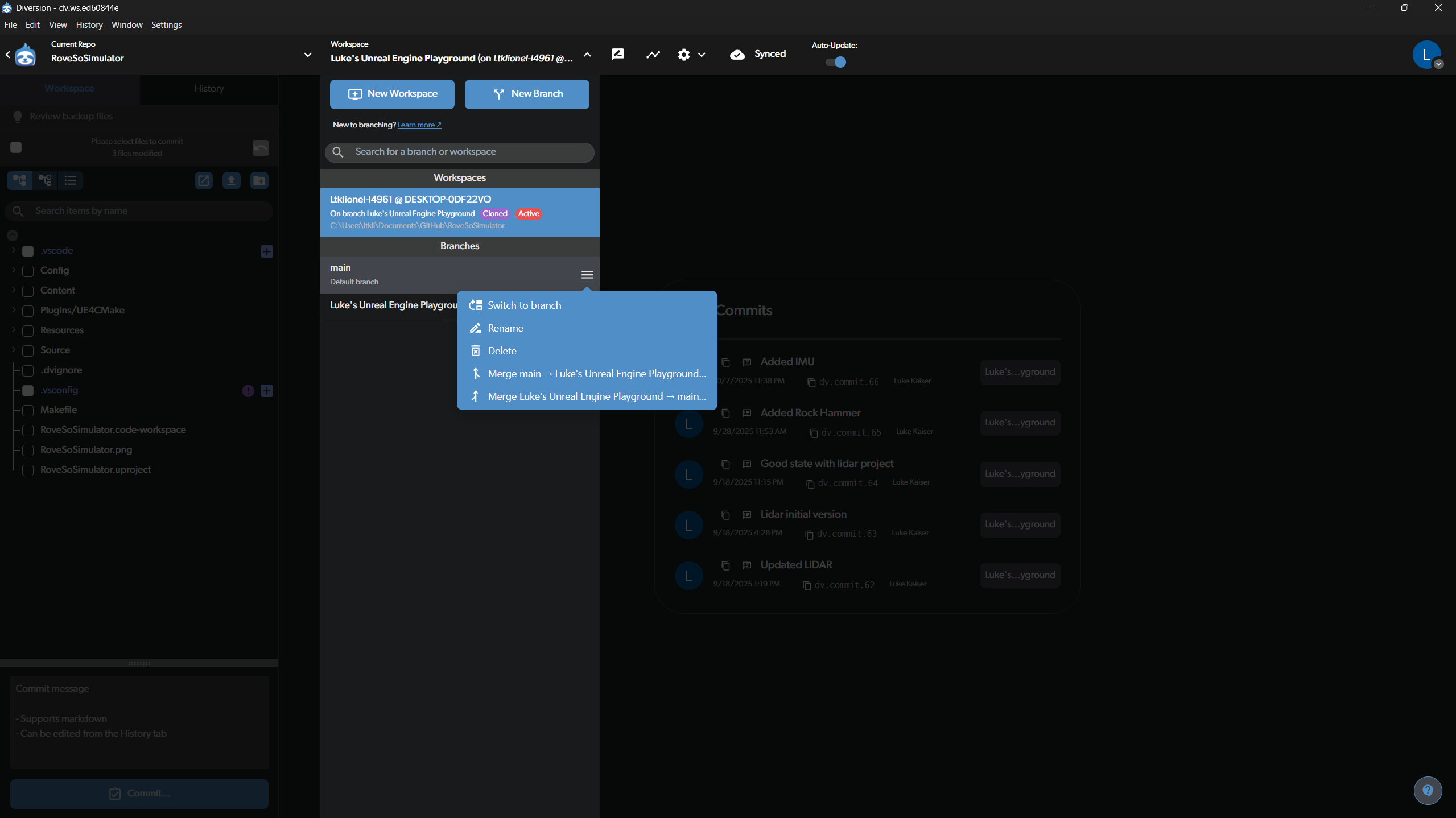 Viewing and Switching Branches